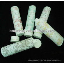 screw on cap round cosmetic packaging tube